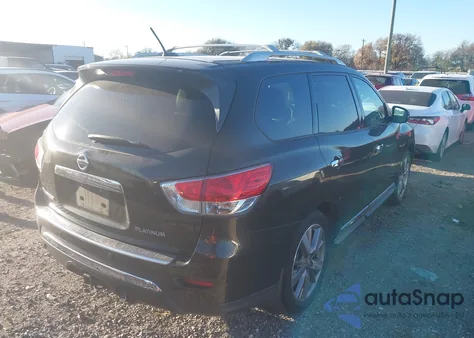 2015 Nissan Pathfinder Platinum z USA, uszkodzony, nr VIN 5N1AR2MN8FC706888